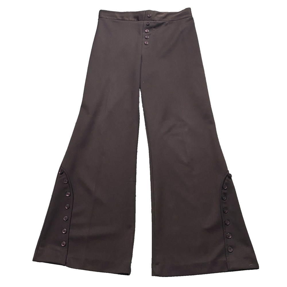 Kmart Mens (Fits 31x29) Vtg 70s Flare‎ Wide Leg Bell Bottom Disco Pants Flaws